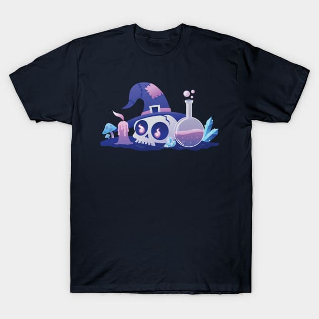 Skull and Potion T-Shirt by Kappacino Creations